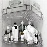 Shower Caddy Shelf Bathroom Corner Bath Storage Holder Organizer Triangular Rack