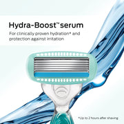Schick Hydro Silk Sensitive Skin Razor for Women With 5 Moisturizing Razor Blade Refills & Touch-Up Exfoliating Dermaplaning Tool, Face & Eyebrow Razor Razor + Tool