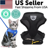 Cat Dog Pet Harness Adjustable Control Vest Dogs Reflective S M L XL Leash