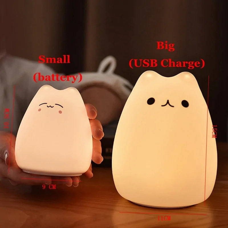 Cute LED Kitty Night Light